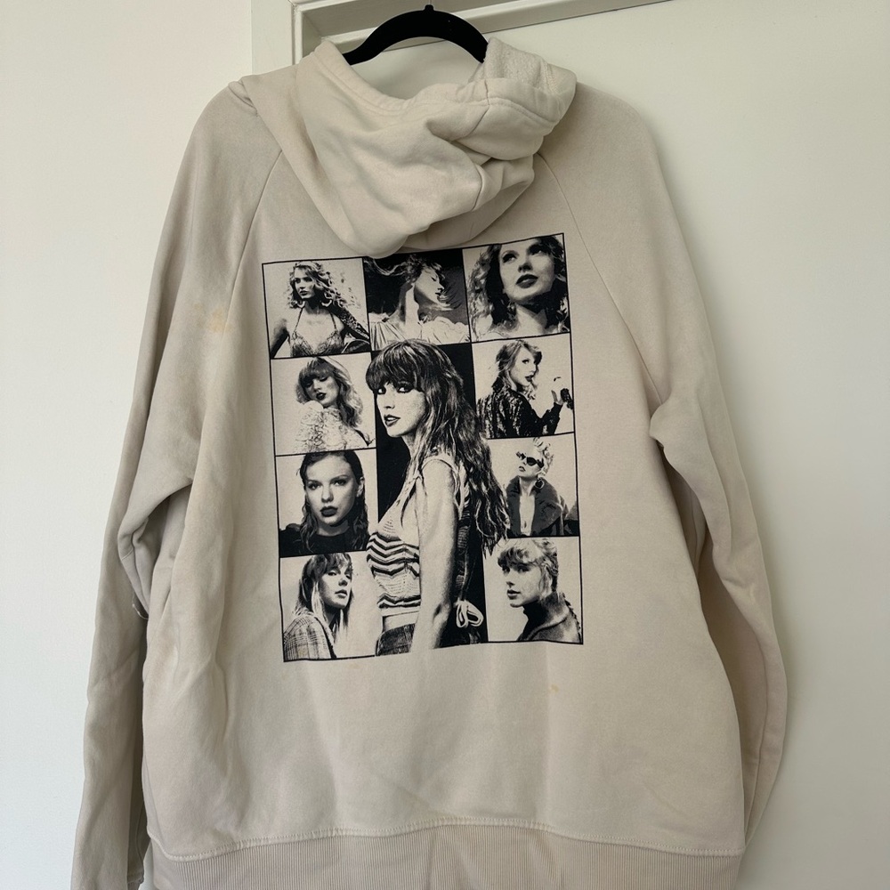Taylor Swift the Era Tour Light Tan Hoodie L